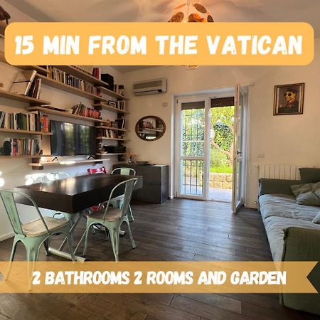 15 Min From The Vatican Wi-Fi And Garden Exterior foto